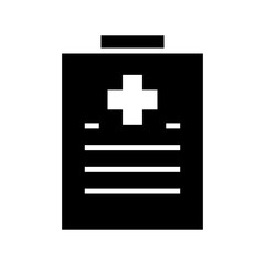 medical report icon or logo isolated sign symbol vector illustration - high quality black style vector icons
