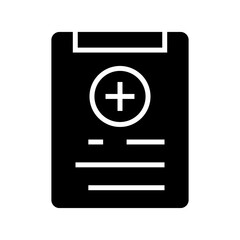 medical report icon or logo isolated sign symbol vector illustration - high quality black style vector icons
