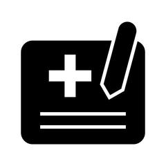 prescription icon or logo isolated sign symbol vector illustration - high quality black style vector icons
