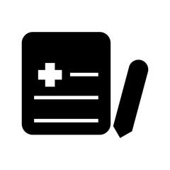 Obraz premium prescription icon or logo isolated sign symbol vector illustration - high quality black style vector icons 