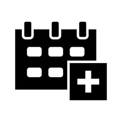 schedule icon or logo isolated sign symbol vector illustration - high quality black style vector icons
