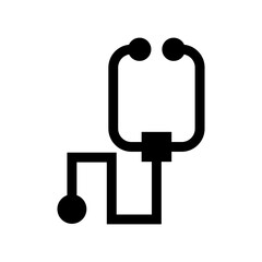 stethoscope icon or logo isolated sign symbol vector illustration - high quality black style vector icons
