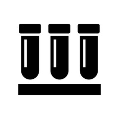 test tube icon or logo isolated sign symbol vector illustration - high quality black style vector icons
