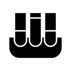 test tube icon or logo isolated sign symbol vector illustration - high quality black style vector icons
