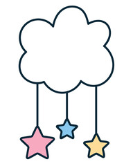 cloud with stars