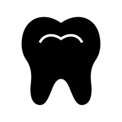 tooth icon or logo isolated sign symbol vector illustration - high quality black style vector icons
