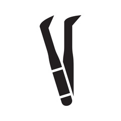 tweezers icon or logo isolated sign symbol vector illustration - high quality black style vector icons

