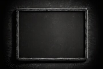 Chalkboard.Old black background. Grunge texture. Blackboard. Grung. Concrete. Generative AI