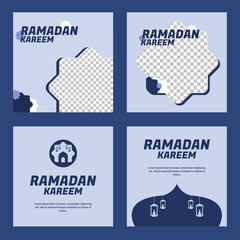 Ramadan Kareem template design, social media