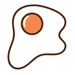 fried egg food icon