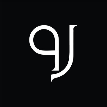 QJ QJ Logo Design, Creative Minimal Letter QJ QJ Monogram