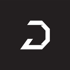 initial letter d with arrow professional logo icon vector illustration