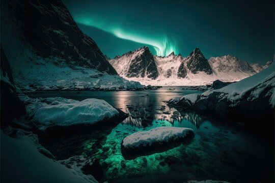 Premium AI Image  arctic ocean wallpapers HD 8K wallpaper Stock