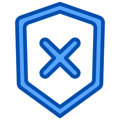 Shield_1 blue outline icon