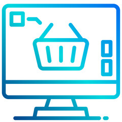 Shopping_2 gradient line icon