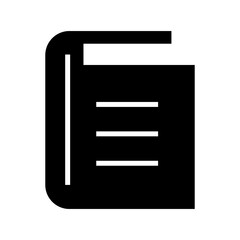 book icon or logo isolated sign symbol vector illustration - high quality black style vector icons
