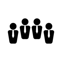 business team icon or logo isolated sign symbol vector illustration - high quality black style vector icons

