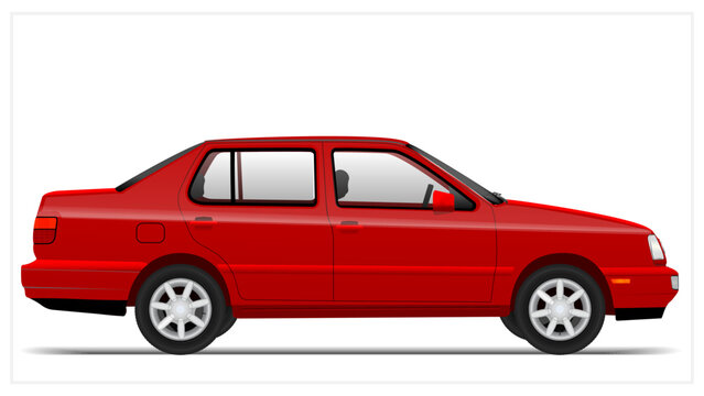 1990s Side German Compact Sedan