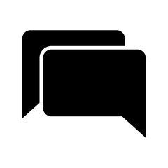 conversation icon or logo isolated sign symbol vector illustration - high quality black style vector icons
