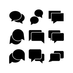 conversation icon or logo isolated sign symbol vector illustration - high quality black style vector icons
