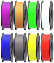 3D Druck Filament Farben - obrazy, fototapety, plakaty