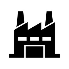 factory icon or logo isolated sign symbol vector illustration - high quality black style vector icons
