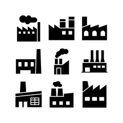 Obraz premium factory icon or logo isolated sign symbol vector illustration - high quality black style vector icons 