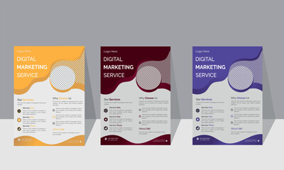 Creative modern bright concept circle round shape