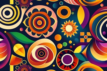 Fototapeta premium abstract organic shape background with circles