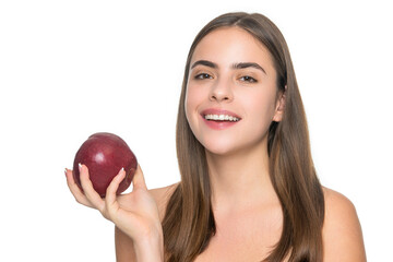 skin detox of happy woman isolated on white. skin detox of woman in studio. skin detox of woman