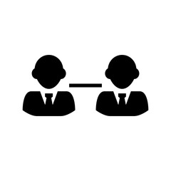 manager icon or logo isolated sign symbol vector illustration - high quality black style vector icons
