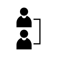 manager icon or logo isolated sign symbol vector illustration - high quality black style vector icons
