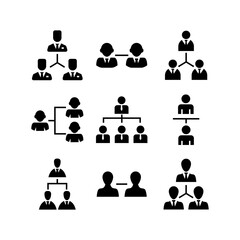 manager icon or logo isolated sign symbol vector illustration - high quality black style vector icons
