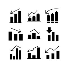 Fototapeta premium sales results icon or logo isolated sign symbol vector illustration - high quality black style vector icons 