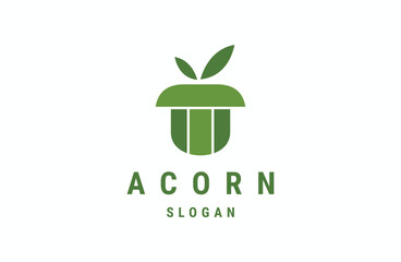 Acorn, Oak Logo Design Vector Template Icon .