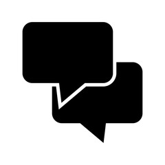 speech bubbles icon or logo isolated sign symbol vector illustration - high quality black style vector icons
