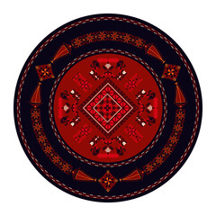 Palestinian Tatreez  design element 11