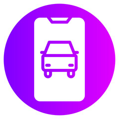 smart car gradient icon