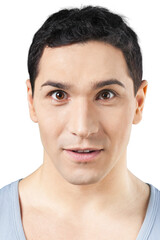 Obraz premium Different beautiful expressions of male face