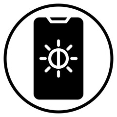 light control glyph icon