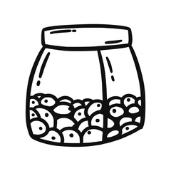 jar icon with cake filling Ramadan and Islamic Eid