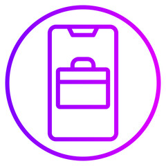 Obraz premium portfolio gradient icon