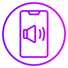 speaker gradient icon