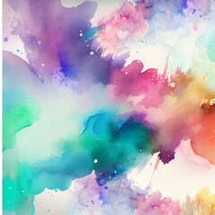 abstract watercolor background, generative ai.