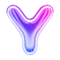 3d Gradient Letter Y