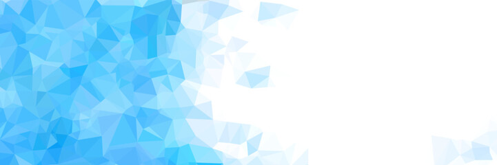 Abstract blue geometric background with triangle shape pattern