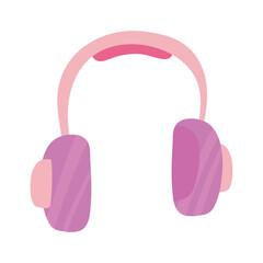 headphones on white background