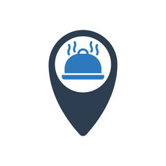 Restaurant Location Map Pin Icon