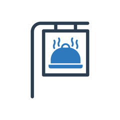 Restaurant Billboard Icon Sign Symbol