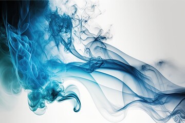 Blue smoke background, white smoke background, and abstract white smoke on white backgrounds. Generative AI